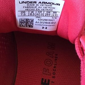 Under Armour Women's Vibrant Red Athletic Shoes